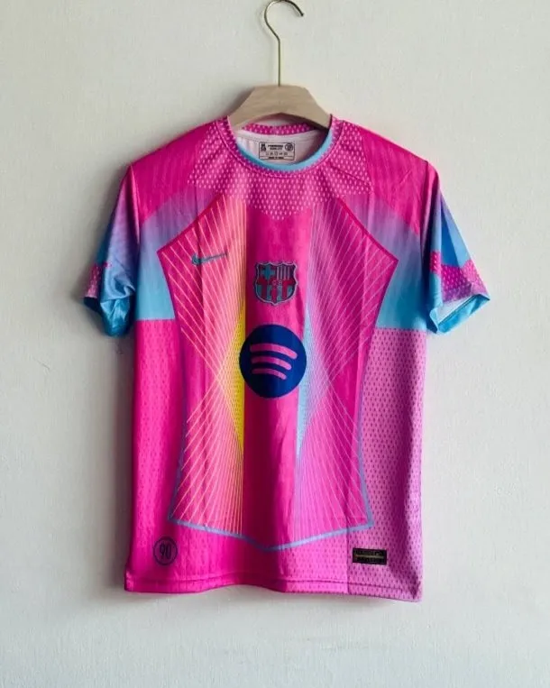 Lamine Yamal Barcelona Pink Special Edition Kit [Embroidery] (S)