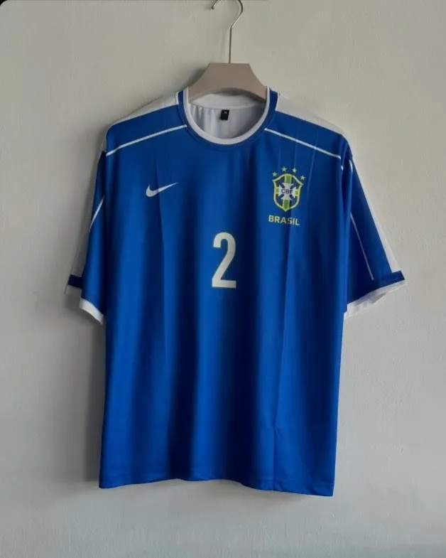 Cafu Brazil 1998 Away Kit