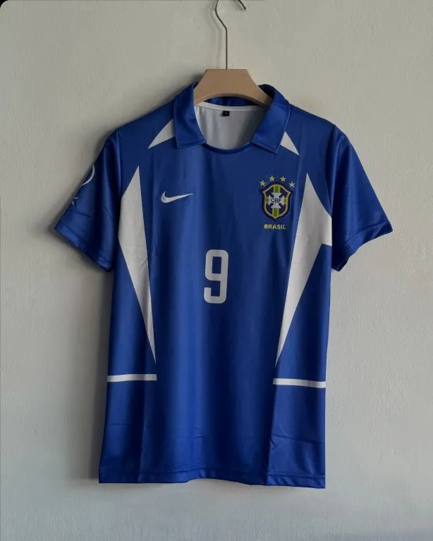 Ronaldo Brazil 2002 Away Kit [Embroidery]